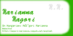 marianna magori business card